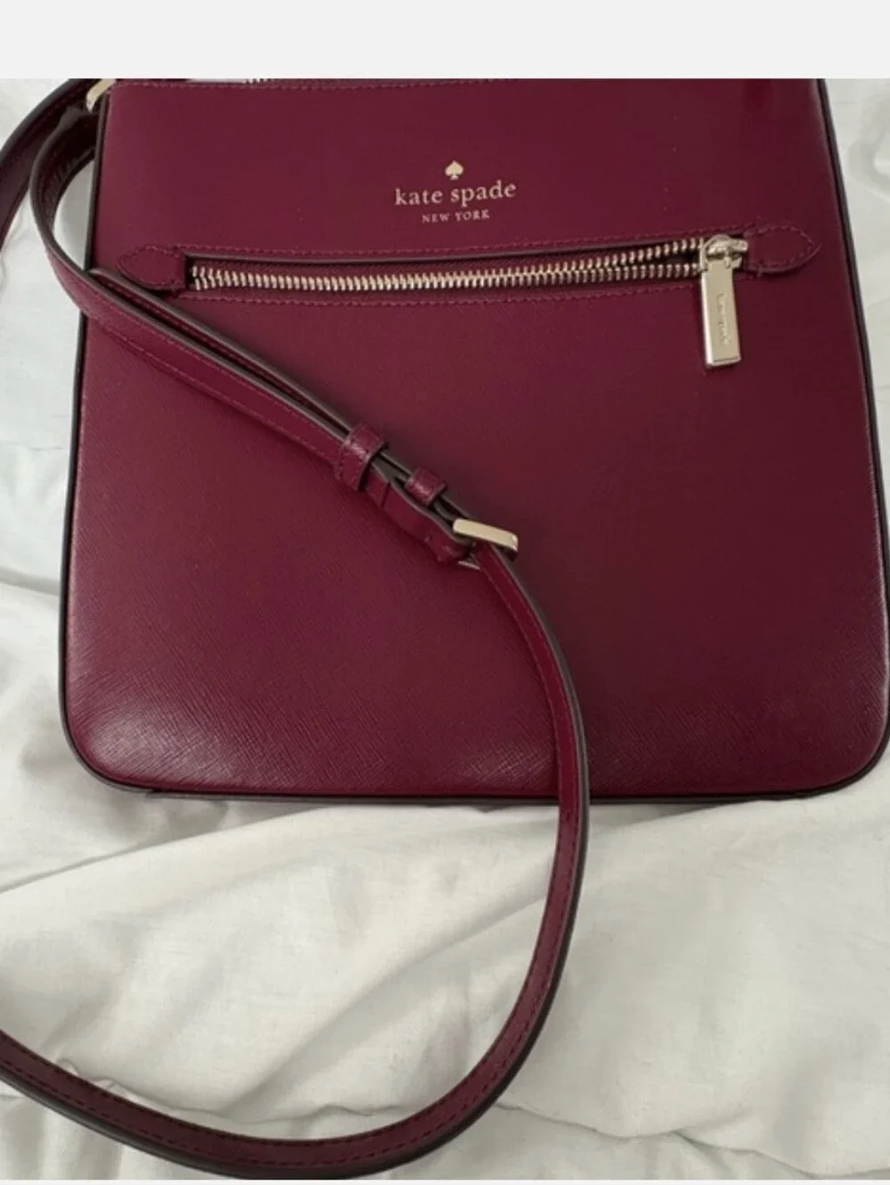 Kate Sade New York Berry Leather Crossbody Bag